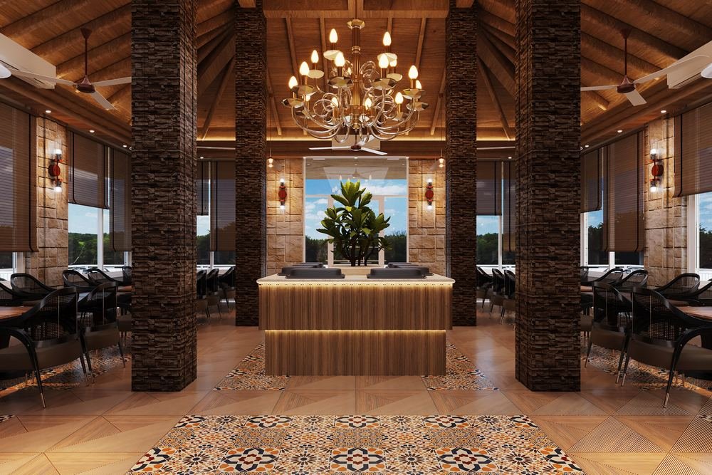 Specialty restaurant under a timber roof