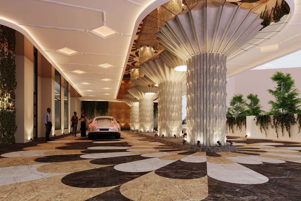 Hotel Aurtus, Amravati — the porte-cochère