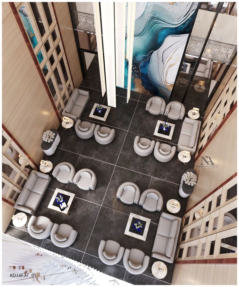The atrium from above