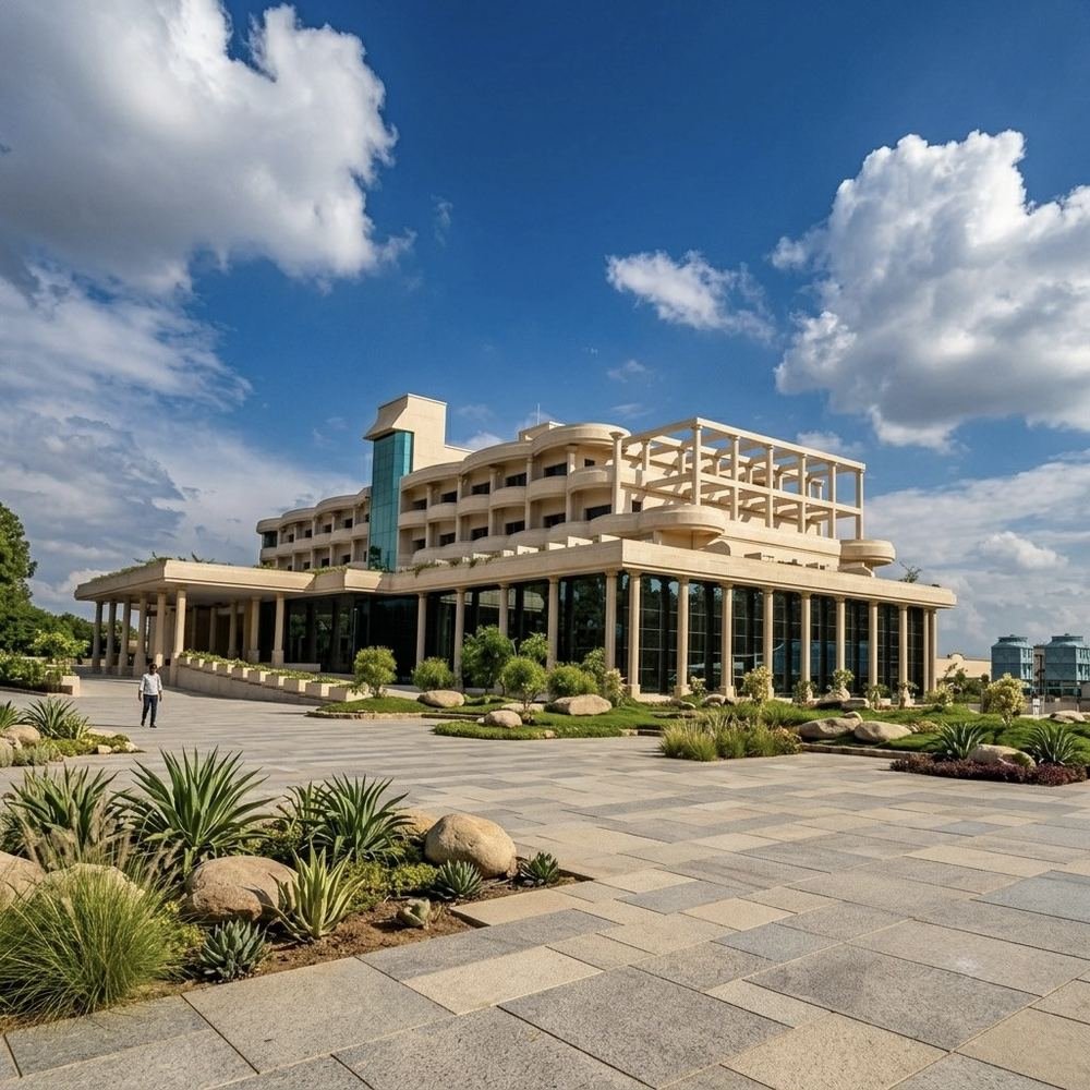 Entrance and forecourt