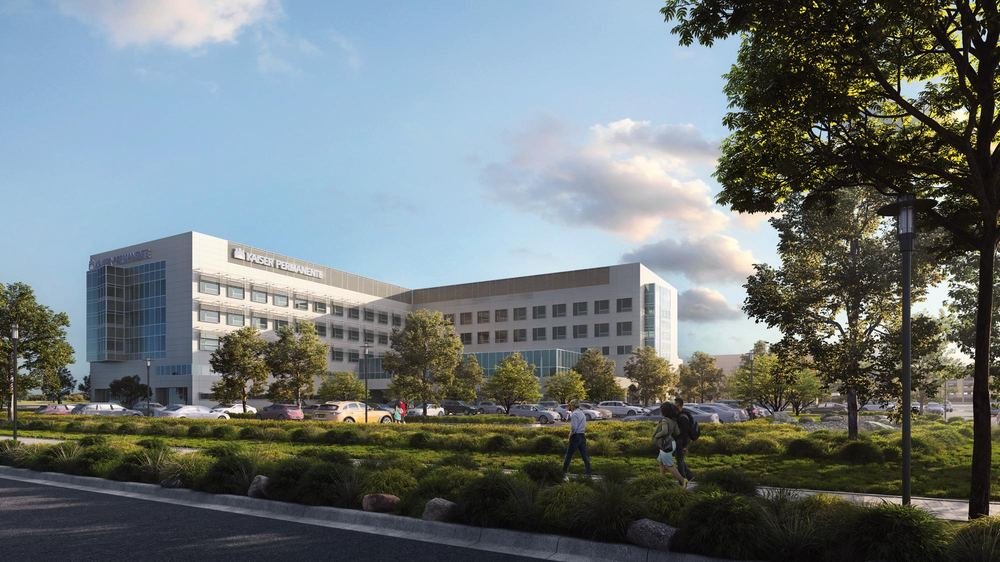 Kaiser Permanente Riverside &mdash; bed tower elevation