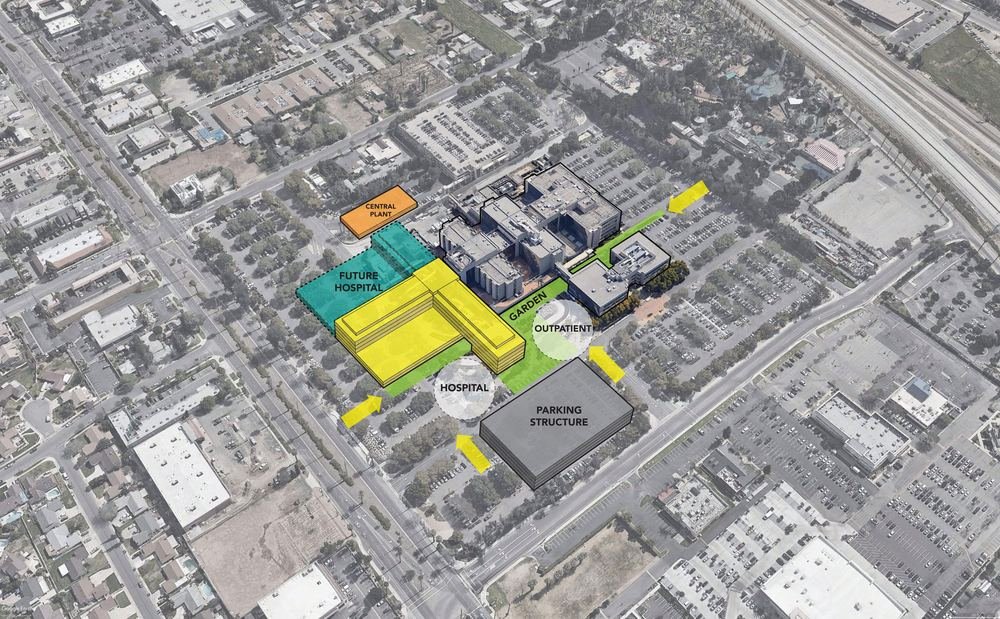 Kaiser Permanente Riverside &mdash; campus site plan