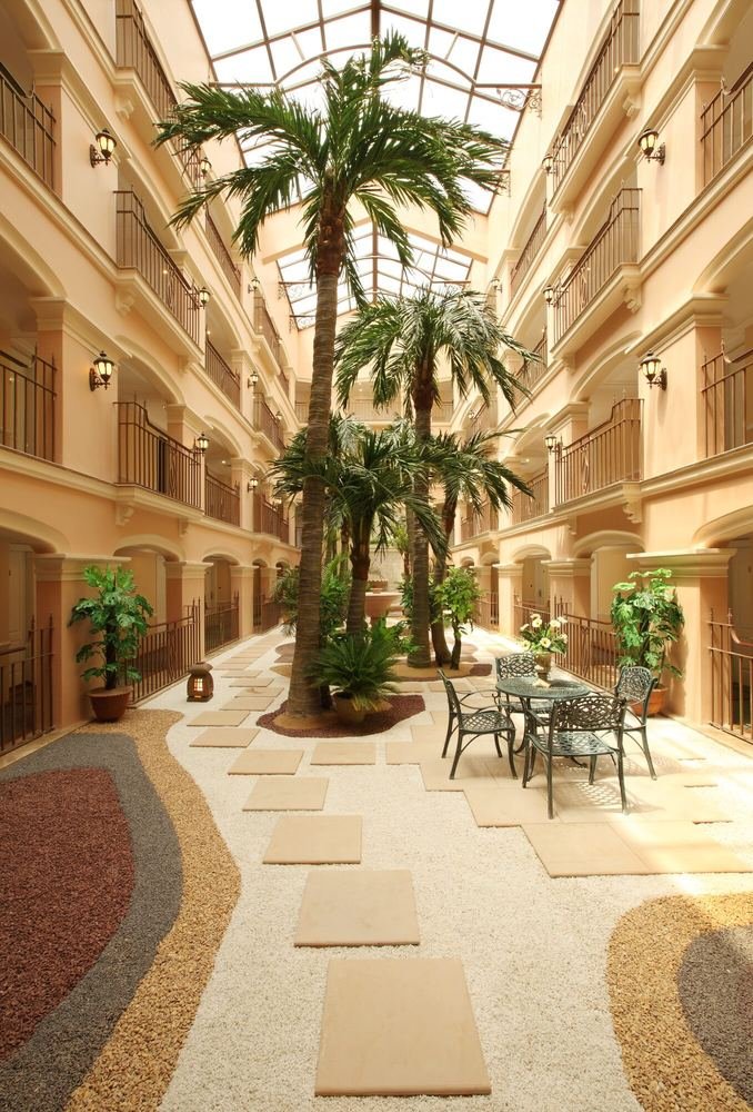 Atrium and palm court under the skylight
