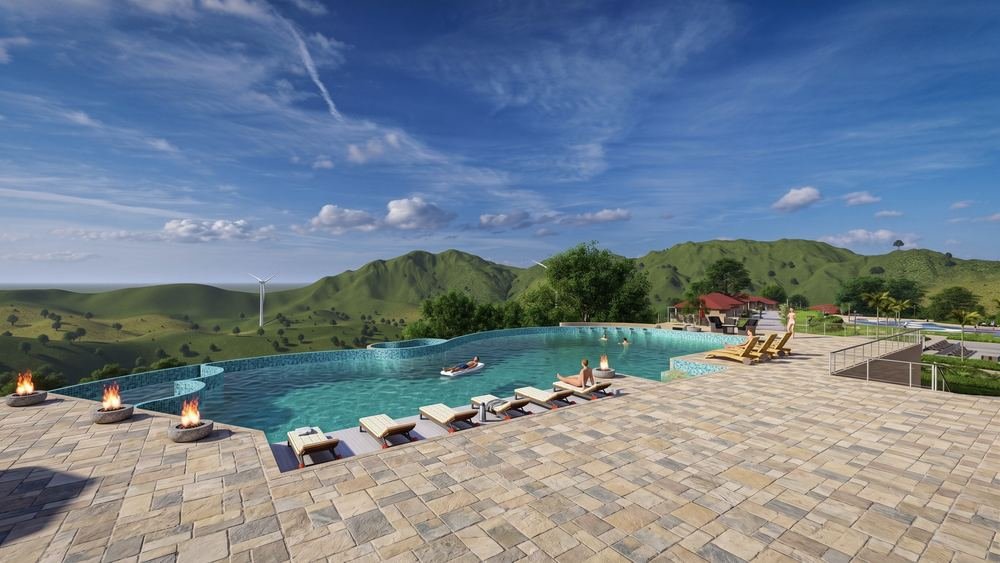 Resort Mehfil Meadows, Chikhaldara — the infinity pool